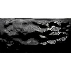 Настенная плитка Vitra (Витра) Miniworx черная рельефная глянцевая 10x20 см, K945274