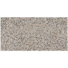 Керамогранит Vitra (Витра) Terrazzo-X Темный лаппатированный 60х120x0.9 см, K949754LPR01VTET