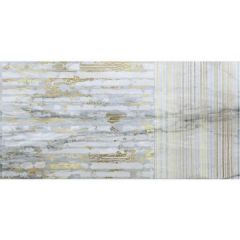 Керамогранит Brennero Ceramiche (Бреннеро Черамике) Venus Decor Lumia Gold Blu Lapp Rett 30x60 см (комплект из 2 штук)