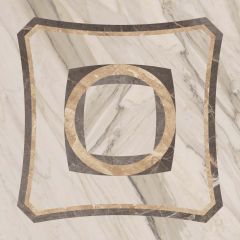 Вставка Coliseumgres (Колизеумгрес) Портофино Белый Интарсио 45х45 см, толщ. 8 мм, 610080000211