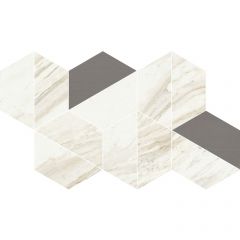 Мозаика Coliseumgres (Колизеумгрес) Треви Уайт Трапециум 31,4х18 см, толщ. 8.5 мм, 620110000126