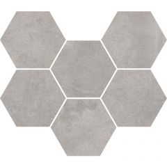 Мозаика Coliseumgres (Колизеумгрес) Экспо Грэй Гексагон 25х29 см натуральный, толщ. 9 мм, 620110000173