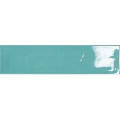 Настенная плитка Tau Ceramica Maiolica Gloss Aquamarine 7.5х30 см, ппп00039555