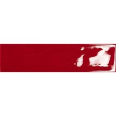 Настенная плитка Tau Ceramica Maiolica Gloss Red 7.5х30 см, ппп00039559