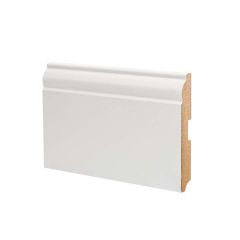 Плинтус напольный МДФ DeArtio Премиум L-XL Белый U104-120 2050х120х16 мм