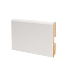 Плинтус напольный МДФ DeArtio Премиум L-XL Белый U102-120 2050х120х16 мм