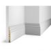 Плинтус Cosca Decor (Коска) МДФ AP20 под покраску, Белый 125x16x2400 мм
