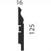 Плинтус Cosca Decor (Коска) МДФ AP21 под покраску, Белый 125x16x2400 мм