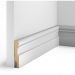Плинтус Cosca Decor (Коска) МДФ AP28 под покраску, Белый 80x16x2400 мм