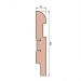 Плинтус Cosca Decor (Коска) МДФ AP29 под покраску, Белый 102x16x2400 мм