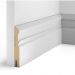 Плинтус Cosca Decor (Коска) МДФ AP30 под покраску, Белый 115x16x2400 мм