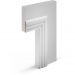 Наличник Cosca Decor (Коска) МДФ AN02 под покраску, Белый 90x16x2400 мм