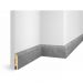 Плинтус Cosca Decor (Коска) МДФ WP07 Экошпон, Бетон 80x16x2400 мм