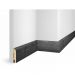 Плинтус Cosca Decor (Коска) МДФ WP07 Экошпон, Дуб Графит 80x16x2400 мм