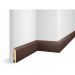 Плинтус Cosca Decor (Коска) МДФ WP07 Экошпон, Ясень Коньяк 80x16x2400 мм