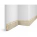 Плинтус Cosca Decor (Коска) МДФ WP07 Экошпон, Ясень Кристалл 80x16x2400 мм