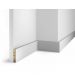 Плинтус Cosca Decor (Коска) МДФ AP74 под покраску, Белый 75x16x2400 мм