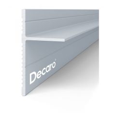 Универсальный теневой профиль Decaro (Декаро) D004.1 15х31х2000 мм Теневой зазор регулируемый до 10 или 20 мм Под покраску
