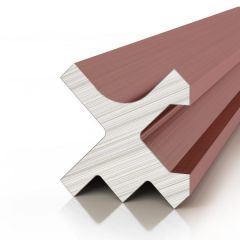 Разделительный профиль Decaro (Декаро) D00X.A Copper 10х10х3000 мм видимый шов: 2,5 или 5 мм Анодированный медный