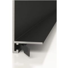 Микроплинтус Decaro (Декаро) ML15A Black 15х26х2000 мм Анодированный черный