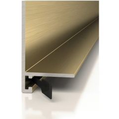 Микроплинтус Decaro (Декаро) ML15A Brass Brush 15х26х2000 мм Анодированный латунный браш
