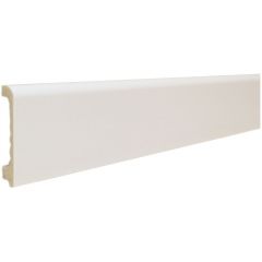 Плинтус напольный Real-Baget (Реал-Багет) гладкий матовый 2400х80х15 мм, P2-W(M)