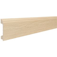 Плинтус напольный Real-Baget (Реал-Багет) с тиснением 2400х80х16 мм, P3-135-N