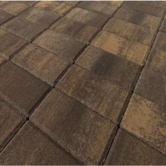 Тротуарная плитка Braer Прямоугольник Color Mix Каштан, толщина 40 мм