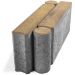 Бордюрный камень Braer тротуарный шарнирный 500х78х200 мм, Color mix Прайд