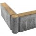 Бордюрный камень Braer тротуарный шарнирный 500х78х200 мм, Color mix Прайд