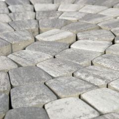 Тротуарная плитка Braer Классико круговая Color mix Туман, толщина 40 мм