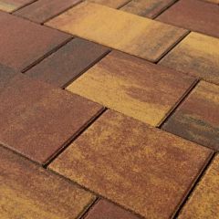 Тротуарная плитка Braer (Браер) Старый город Ландхаус Color Mix Мальва, толщина 80 мм