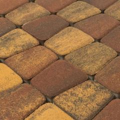 Тротуарная плитка Braer (Браер) Классико круговая Color mix Мальва, толщина 60 мм