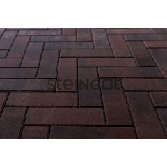 Тротуарная плитка Steingot Паркет Color mix Эмбер, толщина 60 мм