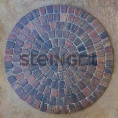 Тротуарная плитка Steingot Классика круговая Color mix Блэнд, толщина 60 мм