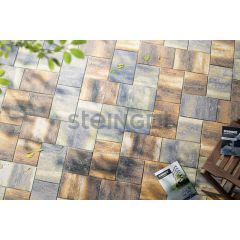 Тротуарная плитка Steingot Берг Color mix Штайн Хром, толщина 80 мм