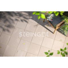 Тротуарная плитка Steingot Плита Квадрат 400х400 Серая, толщина 80 мм