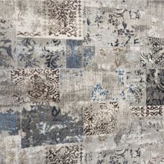 Ковролин тканный Urggazcarpet Dream 10953 l.grey/blue, 2,5 м