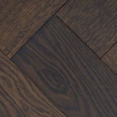 Инженерный двухслойный паркет Damy Floor Luxury Английская елка Рустик Шоколадный 600х120х15 мм