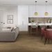 Виниловый пол SPC Damy Floor Family 4/43 Дуб Мокко (Oak Mocha), 0030-6