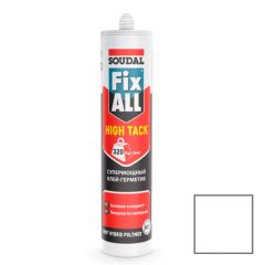 Клей-герметик гибридный Soudal (Соудал) Fix All Hight Tack белый 290 мл