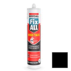 Клей-герметик гибридный Soudal (Соудал) Fix All Hight Tack черный 290 мл