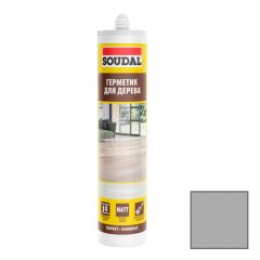 Герметик для дерева Soudal (Соудал) паркетный серый 280 мл
