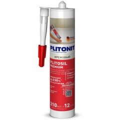 Герметик силиконовый Plitonit (Плитонит) PlitoSil Premium кремовый 310 мл