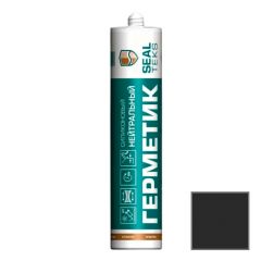 Герметик силиконовый нейтральный Sealteks (Силтекс) Темно-серый SW087 300 мл