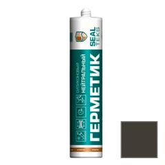 Герметик силиконовый нейтральный Sealteks (Силтекс) Темно-серый SW126 300 мл
