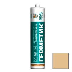Герметик силиконовый нейтральный Sealteks (Силтекс) Карамель SW130 300 мл