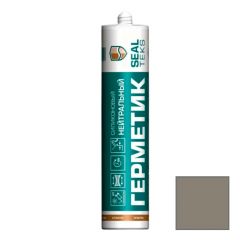 Герметик силиконовый нейтральный Sealteks (Силтекс) Темно-бежевый SW166 300 мл