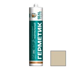 Герметик силиконовый нейтральный Sealteks (Силтекс) Темно-бежевый SW047 300 мл