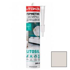 Герметик-затирка для швов Litokol (Литокол) Litosil светло-серый 280 мл